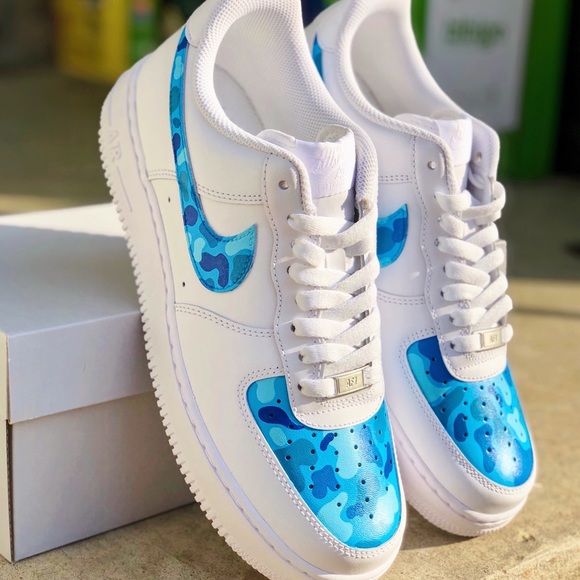“Camo” Nike Air Force 1s (Custom Made/Painted) - Picture 2 of 8